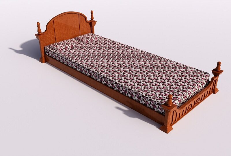 wooden cot